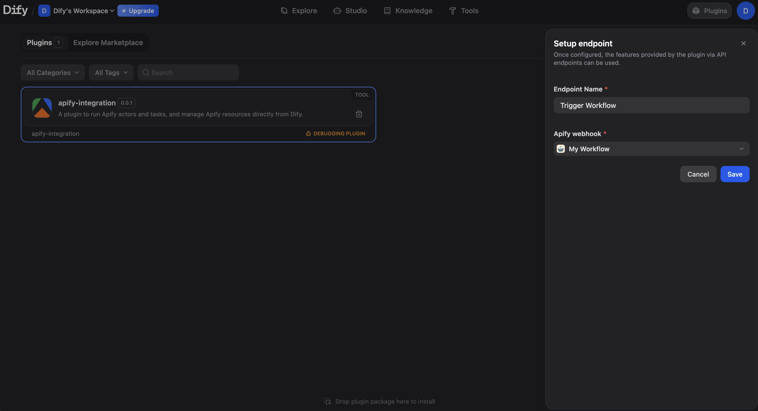 Create Dify Endpoint